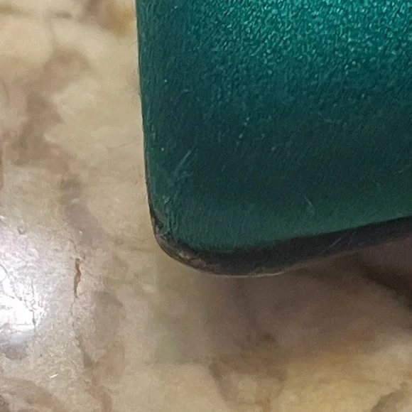 SJP Divine flats in Green Satin - Picture 9 of 16